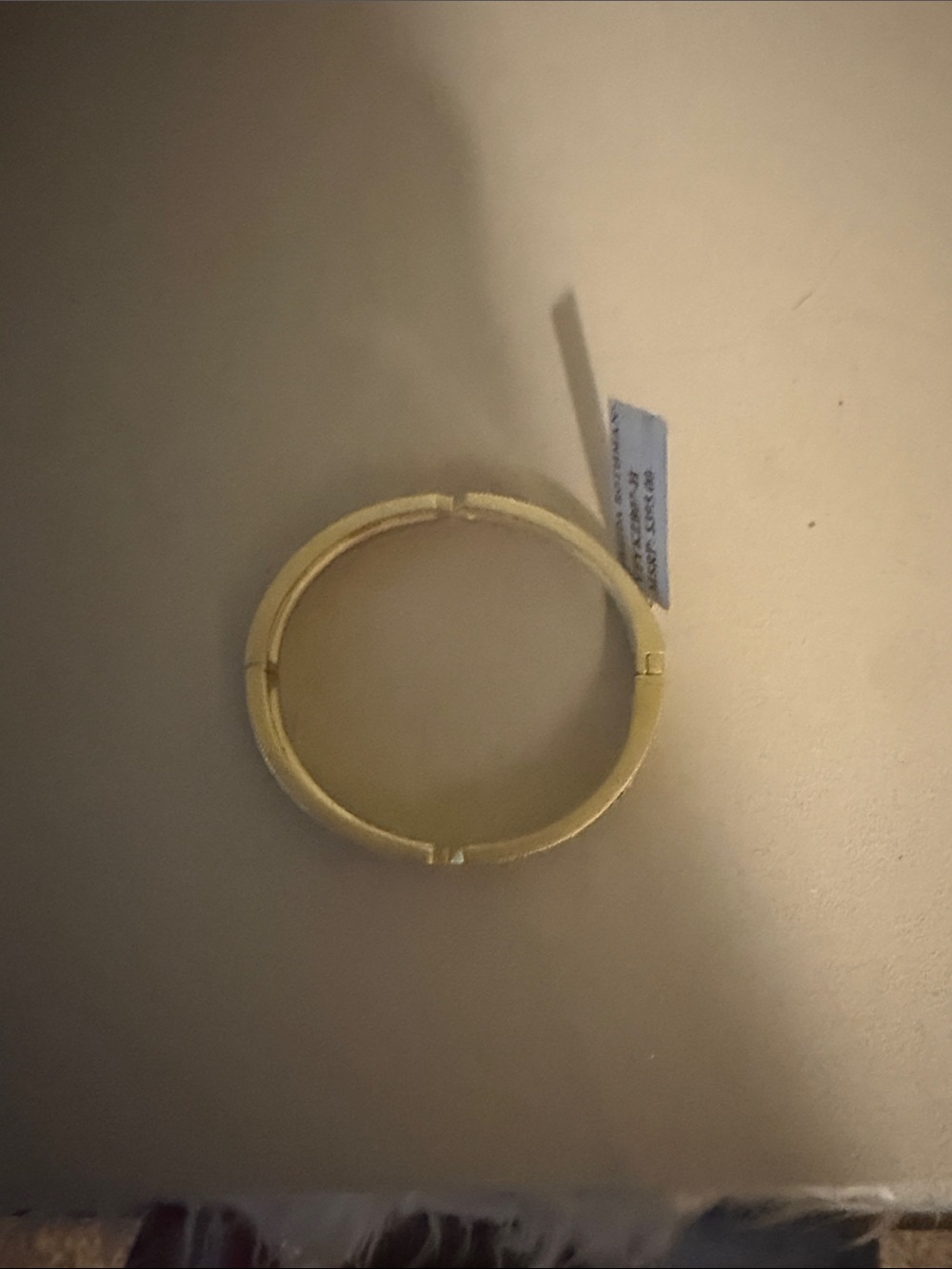 Freida Rothman Iconic Clover Hinge Gold-Tone Black Bangle Bracelet - Picture 6 of 8